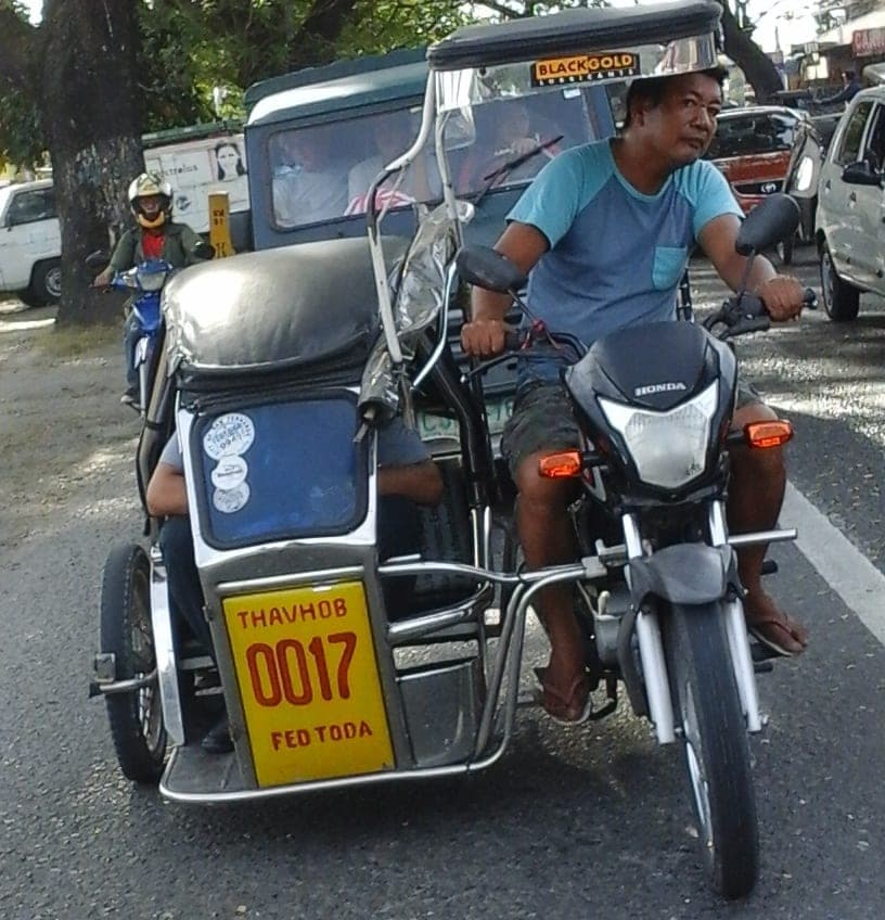 A tricycle on a Philippine street